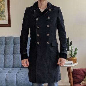 Suede Pea Coat